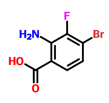 2-氨基-4-溴-3-氟苯甲酸,2-Amino-4-bromo-3-fluorobenzoic acid