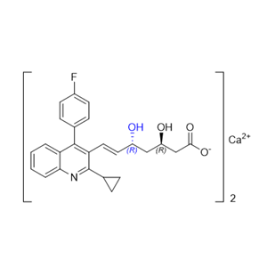 匹伐他汀杂质04,Monocalcium   bis[(3R,5R,E)-7-(2-cyclopropyl-4-(4-fluorophenyl)quinolin-3-yl)-3,5-dihydroxyhept-6-enoate]