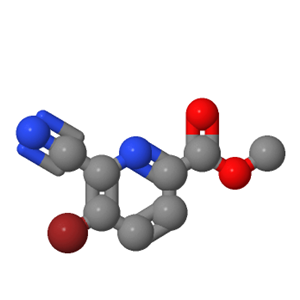 5-溴-6-氰基吡啶甲酸,Methyl 5-bromo-6-cyanopicolinate