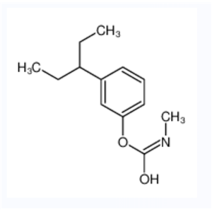 3-(1-乙基丙基)苯基甲基氨基甲酸酯；672-04-8
