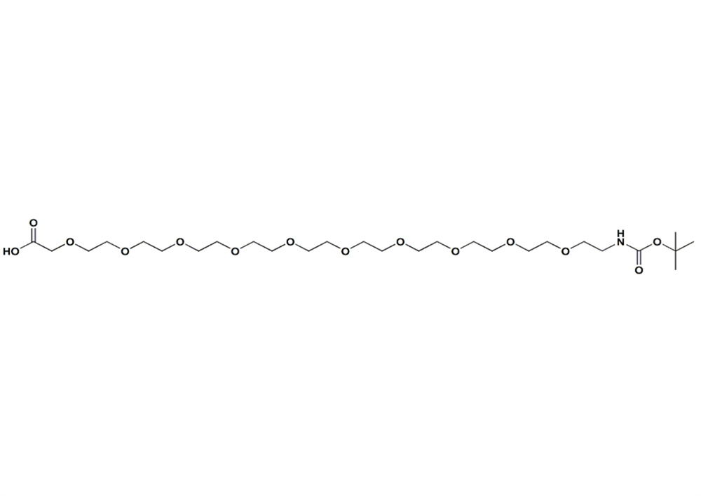 叔丁氧羰基-PEG10-乙酸,t-boc-N-amido-PEG10-acetic acid