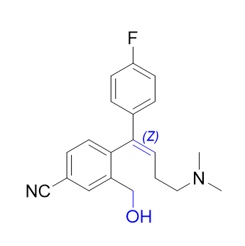 艾司西酞普兰杂质09,4-[(1Z)-4-(dimethylamino)-1-(4-fluorophenyl)but-1-en-1-     yl]-3-(hydroxymethyl)benzonitrile