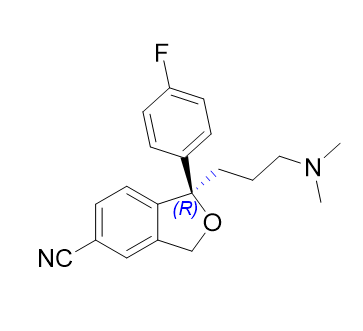 艾司西酞普兰杂质10,(1R)-1-[3-(dimethylamino)propyl]-1-(4-fluorophenyl)-1,3-     dihydro-2-benzofuran-5-carbonitrile