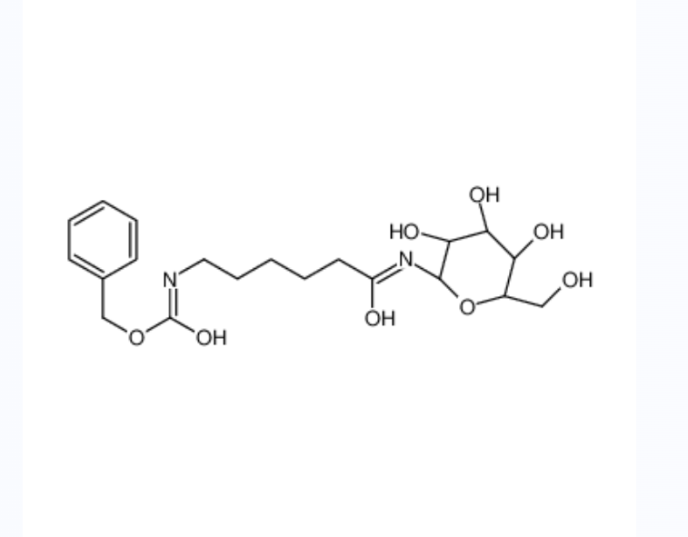 N-(epsilon-N-苄基氧基羰基氨基)己酰)-beta-D-吡喃半乳糖基胺,benzyl N-[6-oxo-6-[[(2R,4S,5R)-3,4,5-trihydroxy-6-(hydroxymethyl)oxan-2-yl]amino]hexyl]carbamate