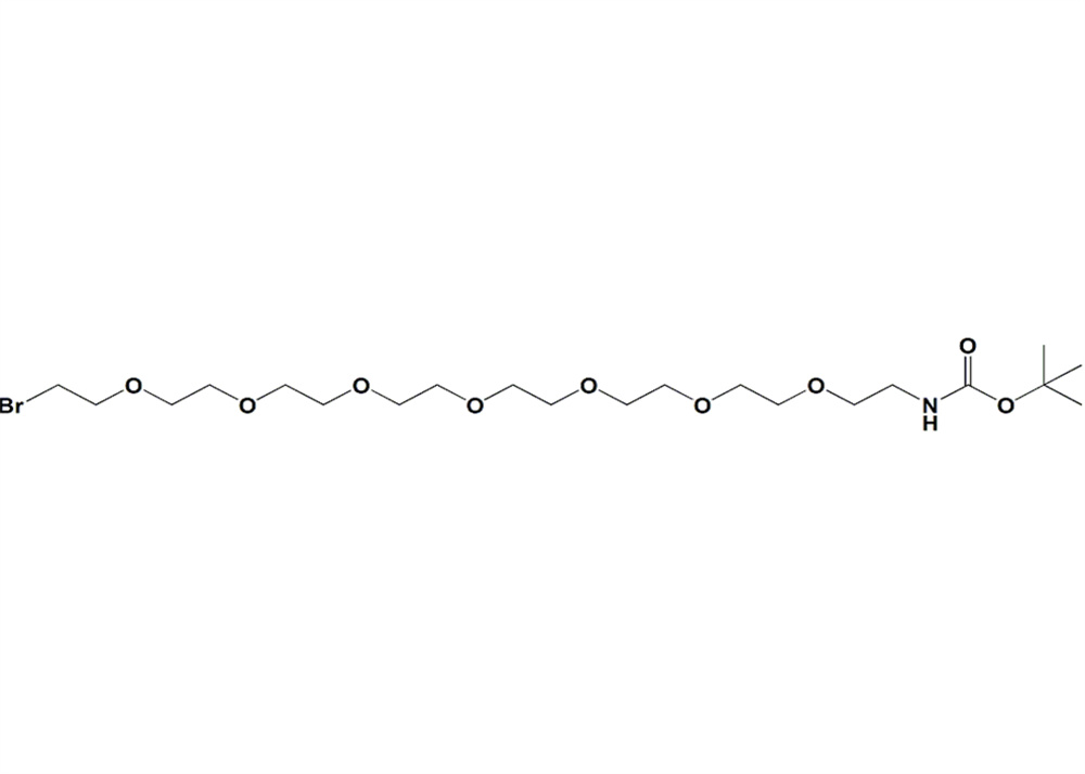 叔丁氧羰基-PEG7-溴,t-boc-N-amido-PEG7-bromide