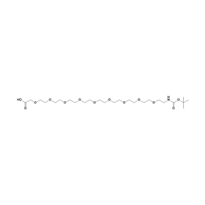 叔丁氧羰基-PEG9-乙酸