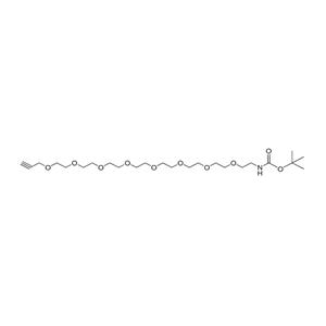 叔丁氧羰基-PEG8-丙炔
