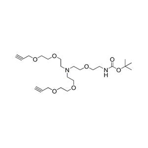 N-(叔丁氧羰基-PEG1)-N-双(PEG2-炔丙基)