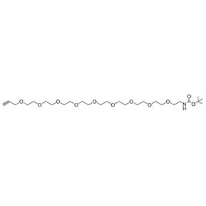 叔丁氧羰基-PEG9-丙炔