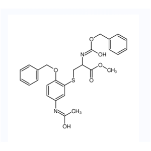 N-苄氧羰基-5-(3-乙酰氨基-6-苄基氧基苯基)半胱氨酸甲酯