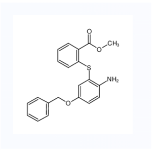 4-苄氧基-2-(2甲氧羰基)噻吩基苯胺,methyl 2-(2-amino-5-phenylmethoxyphenyl)sulfanylbenzoate