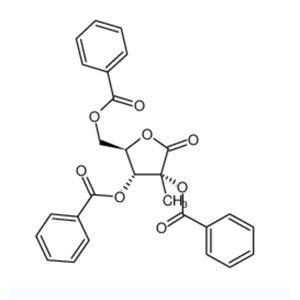 2,3,5-三苯甲酰氧基-2-C-甲基-D-核糖酸-1,4-内酯,2,3,5-Tri-O-benzoyl-2-C-methyl-D-ribonic acid-1,4-lactone