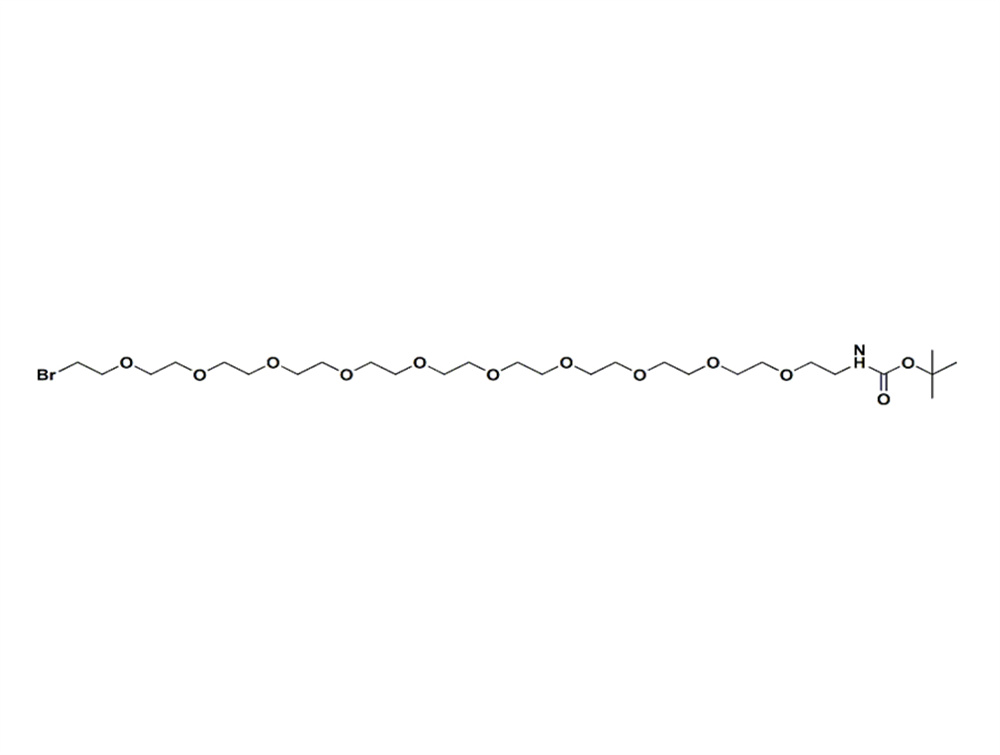 叔丁氧羰基-PEG10-溴,t-boc-N-amido-PEG10-bromide