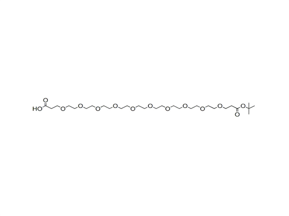 丙酸-PEG10-丙酸叔丁酯,Acid-PEG10-t-butyl ester