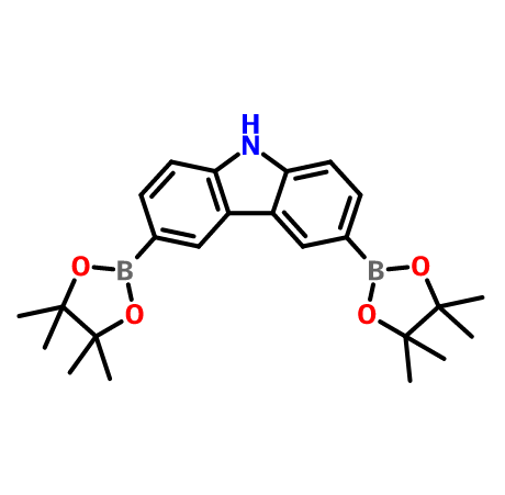 3,6-二硼酸频那醇酯-9H-咔唑,9H-Carbazole, 3,6-bis(4,4,5,5-tetramethyl-1,3,2-dioxaborolan-2-yl)-