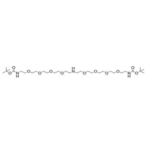 NH-双(四聚乙二醇-叔丁氧羰基),NH-bis(PEG4-Boc)