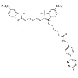 磺化Cy5-四嗪，水溶性Cy5-四嗪,Sulfo-Cyanine5 tetrazine