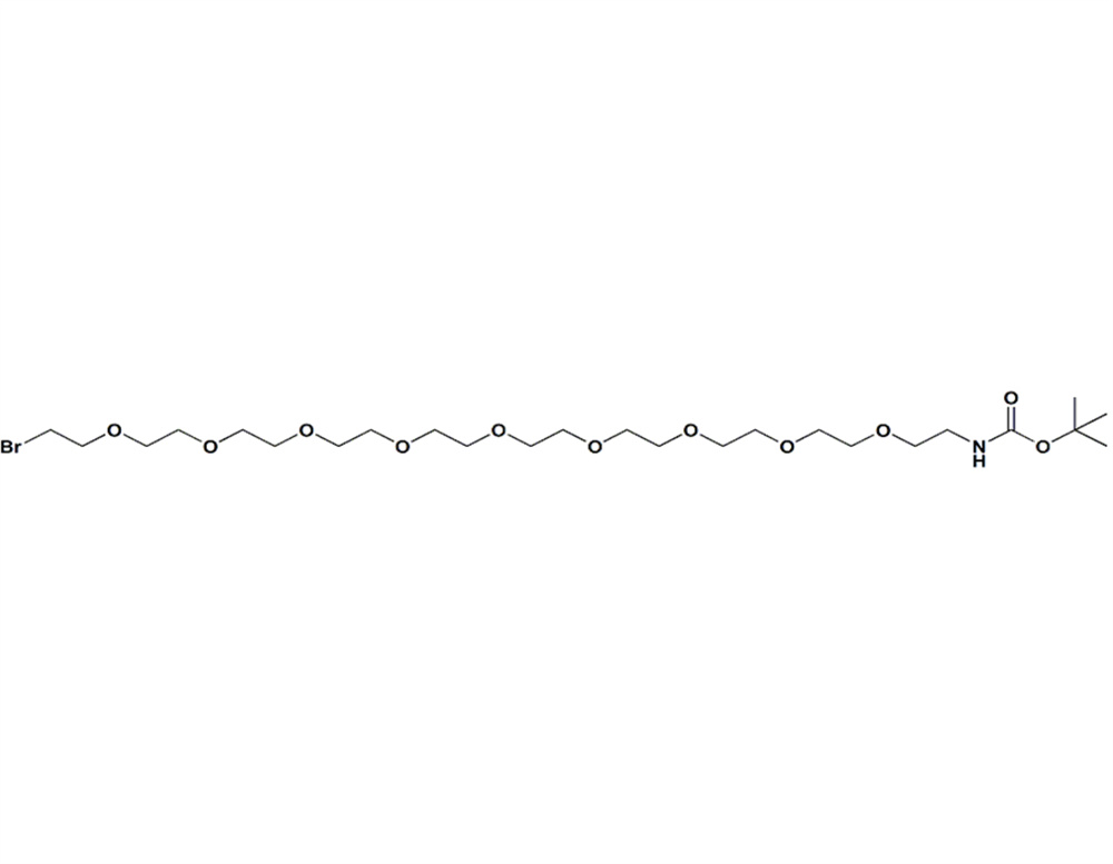 叔丁氧羰基-PEG9-溴,t-boc-N-amido-PEG9-bromide