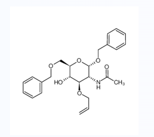 苄基2-乙酰氨基-3-O-烯丙基-6-O-苄基-2-脱氧-Α-D-吡喃葡萄糖苷,BENZYL 2-ACETAMIDO-3-O-ALLYL-6-O-BENZYL-2-DEOXY-ALPHA-D-GLUCOPYRANOSIDE