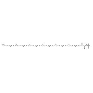 叔丁氧羰基-PEG11-胺,t-boc-N-amido-PEG11-amine