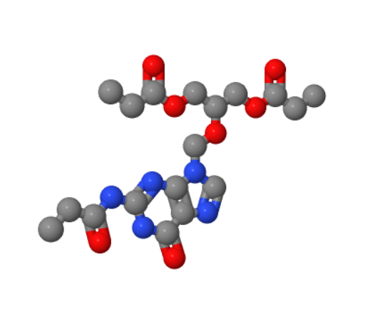 更昔洛韦EP杂质J,N-[6,9-Dihydro-6-oxo-9-[[2-(1-oxopropoxy)-1-[(1-oxopropoxy)methyl]ethoxy]methyl]-1H-purin-2-yl]propanamide