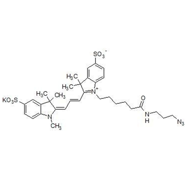 磺化花青素CY3叠氮荧光染料,Sulfo-Cyanine3 azide;Sulfo-Cy3 N3