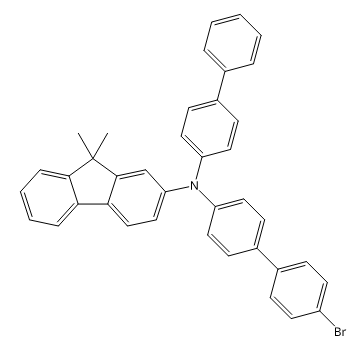 N-[1,1′-联苯]-4-基-N-(4′-溴[1,1′-联苯]-4-基)-9,9-二甲基-9H-芴-2-胺,N-[1,1′-Biphenyl]-4-yl-N-(4′-bromo[1,1′-biphenyl]-4-yl)-9,9-dimethyl-9H-fluoren-2-amine