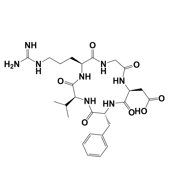 细胞粘附抑制剂多肽cyclo (Arg-Gly-Asp-d-Phe-Val),c(RGDfV)