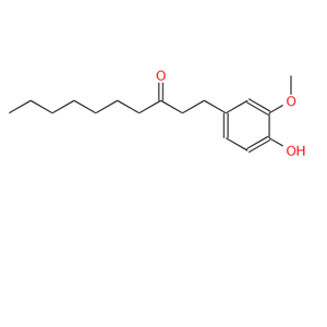 姜酮酚,1-(4-hydroxy-3-methoxyphenyl)decan-5-one