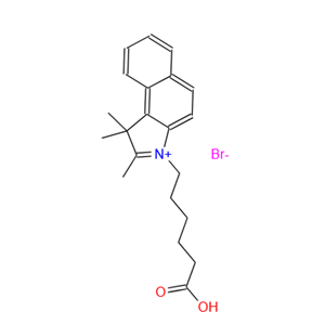 3-(5-carboxypentyl)-1,1,2-trimethyl-1H-benzo[e]indol-3-ium bromide