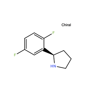 拉羅替尼中間體，(R)-2-(2,5-二氟苯基)吡咯烷