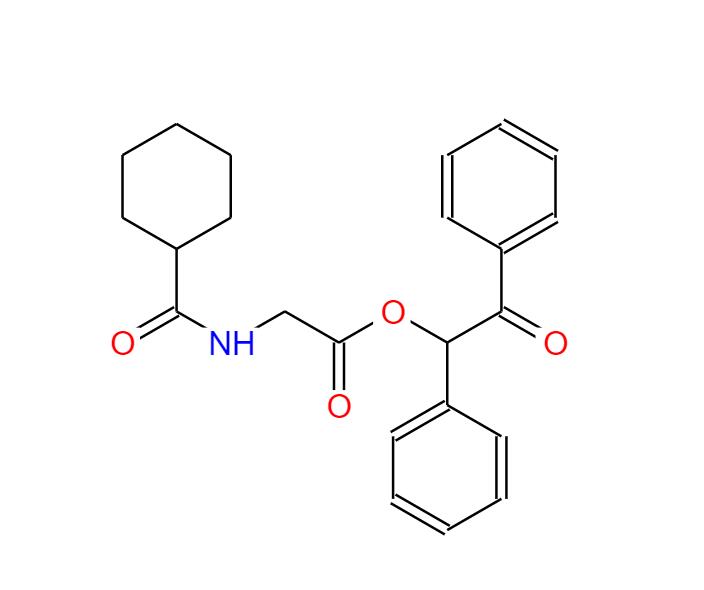 Glycine, N-(cyclohexylcarbonyl)-, 2-oxo-1,2-diphenylethyl ester,Glycine, N-(cyclohexylcarbonyl)-, 2-oxo-1,2-diphenylethyl ester