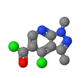 4-氯-1,3-二甲基吡唑并[3,4-B]吡啶-5-羰酰氯,4-Chloro-1,3-dimethylpyrazolo-[3,4-b]pyridine-5-carbonyl chloride