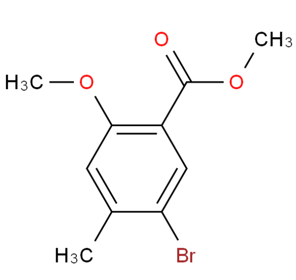 5-溴-2-甲氧基-4-甲基苯甲酸甲酯,Methyl 5-bromo-2-methoxy-4-methylbenzoate