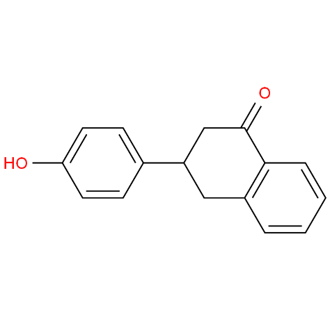 3-(4-hydroxyphenyl)-3,4-dihydronaphthalen-1(2H)-one,3-(4-hydroxyphenyl)-3,4-dihydronaphthalen-1(2H)-one