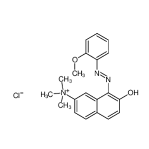 N,N,N-三甲基-7-羟基-8-[(2-甲氧基苯基)偶氮]-2-萘季铵盐酸盐,BASIC RED 76