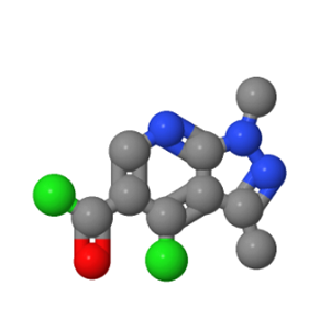 4-氯-1,3-二甲基吡唑并[3,4-B]吡啶-5-羰酰氯,4-Chloro-1,3-dimethylpyrazolo-[3,4-b]pyridine-5-carbonyl chloride