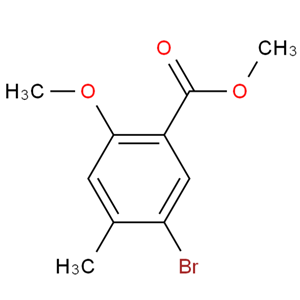 5-溴-2-甲氧基-4-甲基苯甲酸甲酯,Methyl 5-bromo-2-methoxy-4-methylbenzoate