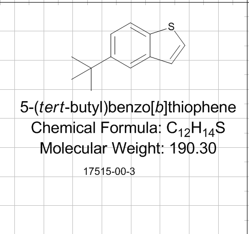 5-叔丁基苯并[b]噻吩,5-tert-butylbenzo[b]thiophene