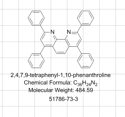 2,4,7,9-四苯基-1,10-菲啰啉,2,4,7,9-tetraphenyl-1,10-phenanthroline