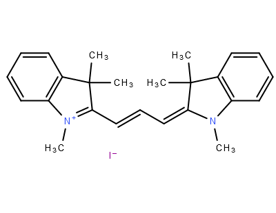 荧光染料类衍生物,2-[3-(1,3-dihydro-1,3,3-trimethyl-2H-indol-2-ylidene)prop-1-enyl]-1,3,3-trimethyl-3H-indolium iodide