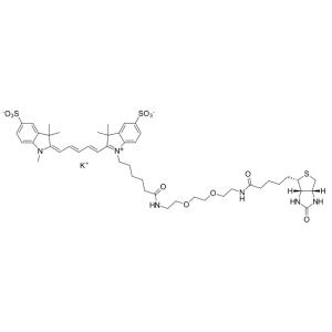 磺酸基Cy5-三聚乙二醇-生物素,Sulfo-Cyanine5-PEG3-Biotin
