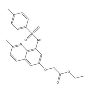 乙基 2-(2-甲基-8-(4-甲基苯基磺酸基N乙酰胺基)喹啉-6-氧基)乙酸酯