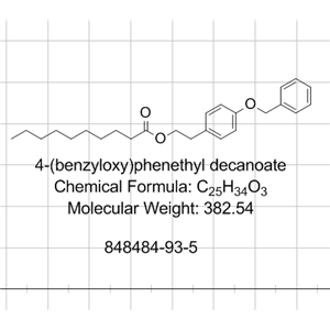 2-(4-苄基氧基苯基)乙基癸酸酯,2-(4-Benzyloxyphenyl)ethyl decanoate