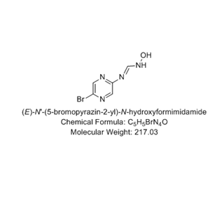 (E)-N'-(5-bromopyrazin-2-yl)-N-hydroxyformimidamide