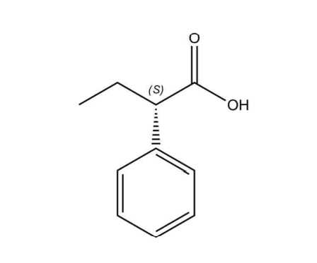 S(+)-2-苯基丁酸,(2S)-2-phenylbutanoic acid