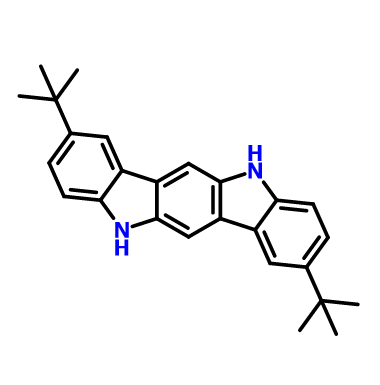 2,8-双(1,1-二甲基乙基)-5,11-二氢-吲哚[3,2-b]咔唑,Indolo[3,2-b]carbazole, 2,8-bis(1,1-dimethylethyl)-5,11-dihydro-