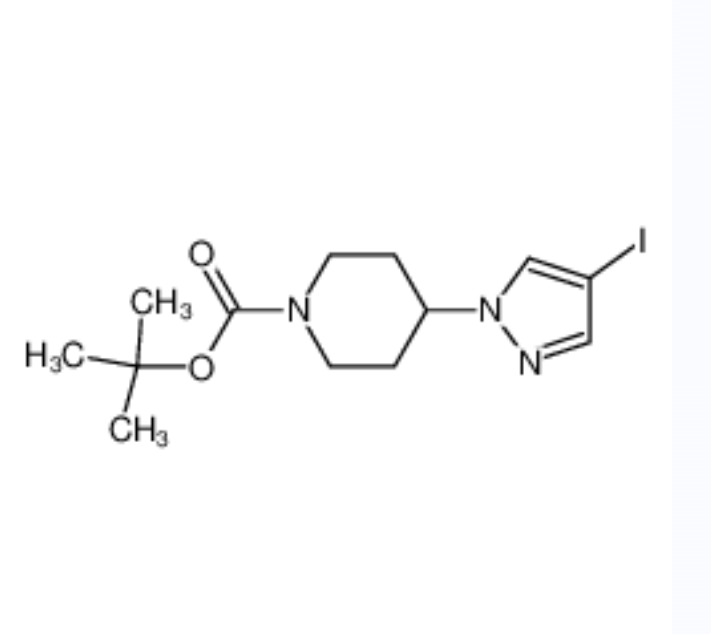 4-(4-碘-1H-吡唑-1-基)-1-哌啶羧酸-1,1-二甲基乙酯,1-Piperidinecarboxylic acid, 4-(4-iodo-1H-pyrazol-1-yl)-, 1,1-dimethylethyl ester