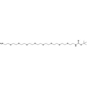 叔丁氧羰基-PEG8-胺