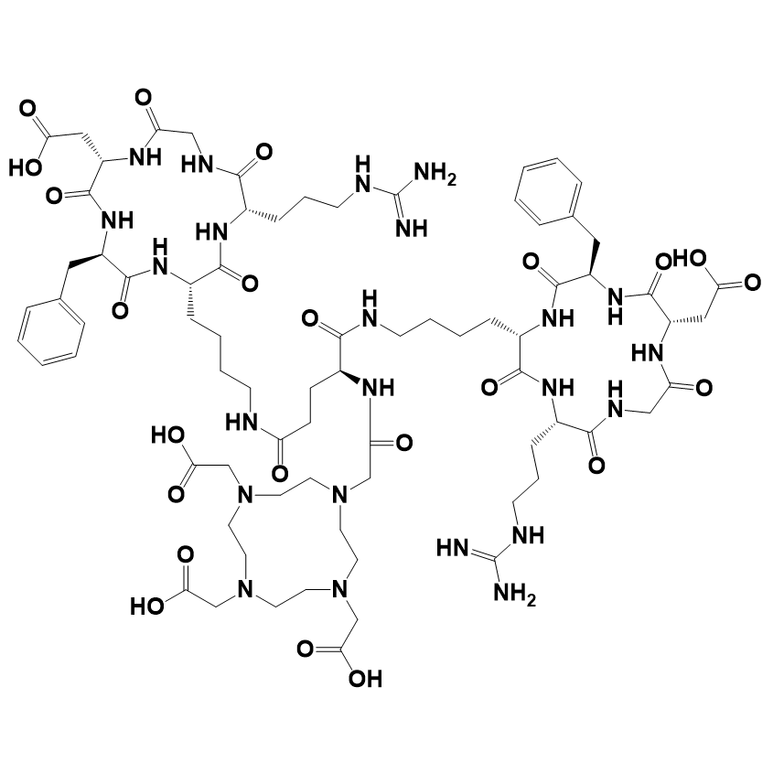 DOTA-E[cyclo(RGDfK)]2探针多肽,DOTA-RGDfK dimer